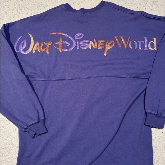 Purple Walt Disney World Spirit Jersey 50th Anniversary Rainbow Sparkle - Picture 1 of 5